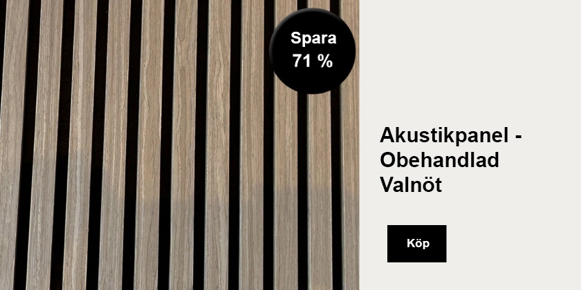 Akustikpanel Valnöt