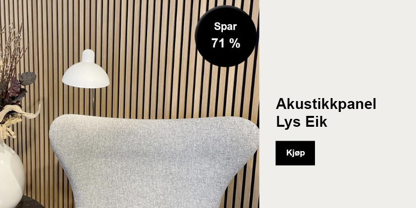 Akustikkpanel - Ubehandlet Lys Eik