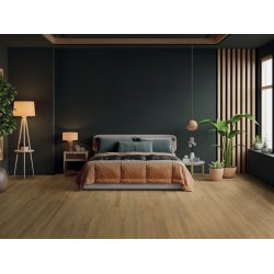 HARO Parketgulv - B�rstet Eg Naturale med klar matlak - Bredde 240 mm