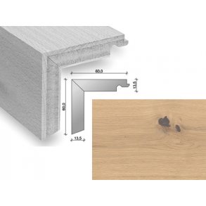 HARO Trappeforkant plank - Brstet Eg med hvid matlak