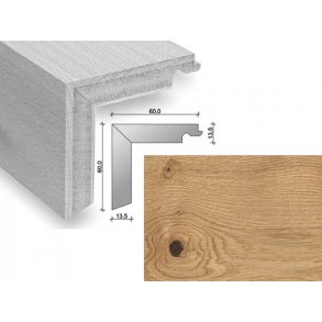 HARO Trappeforkant plank - Rustik Eg med klar matlak