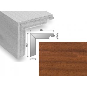 HARO Trappeforkant plank - Merbau med klar matlak