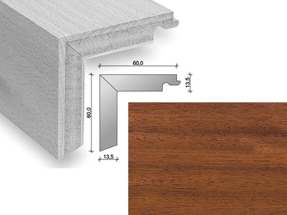 HARO Trappeforkant plank - Merbau med klar matlak