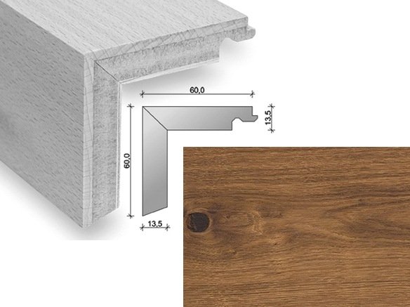 HARO Trappeforkant plank - Brstet Rget Eg med klar olie