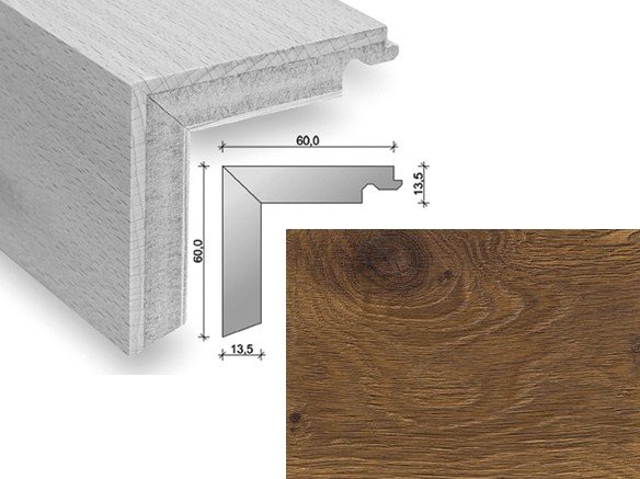 HARO Trappeforkant plank - Retro brstet Rget Eg med klar olie