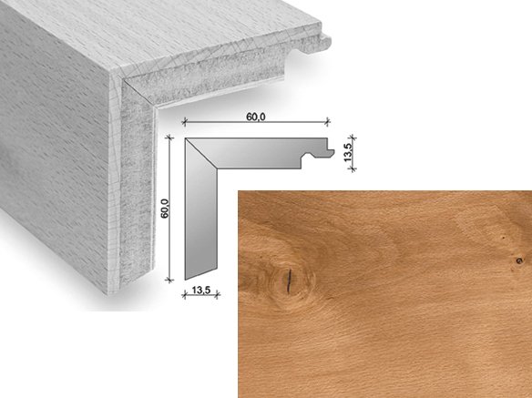 HARO Trappeforkant plank - Dampet b�g med klar olie