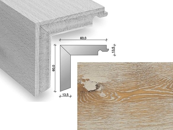 HARO Trappeforkant plank - Retro b�rstet Eg Atelier med olie