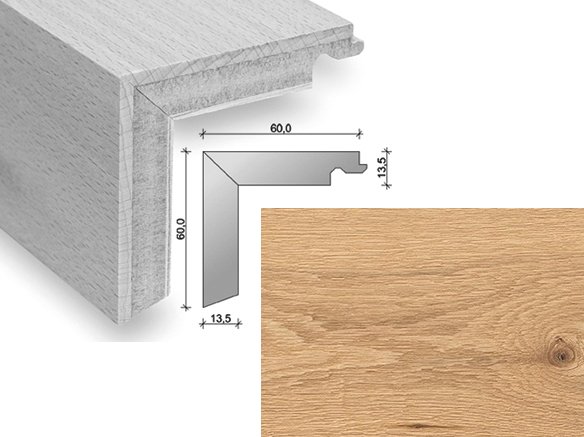HARO Trappeforkant plank - Eg med klar olie
