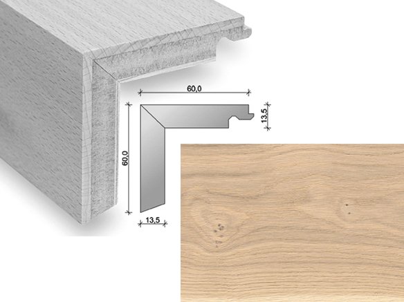 HARO Trappeforkant plank - Eg Puro med hvid olie