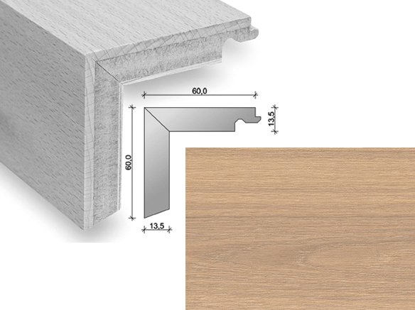 HARO Trappeforkant plank - Eg Puro Hvid med olie