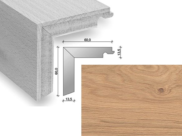 HARO Trappeforkant plank - Brstet Eg Puro Hvid med olie