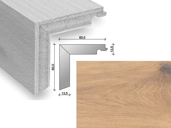 HARO Trappeforkant plank - Brstet Eg med hvid olie
