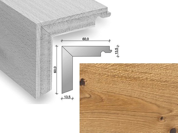 HARO Trappeforkant plank - Retro b�rstet eg med olie