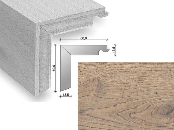 HARO Trappeforkant plank - Tobaksgr eg med olie