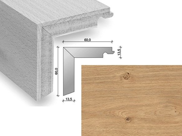 HARO Trappeforkant plank - Eg med olie/voks