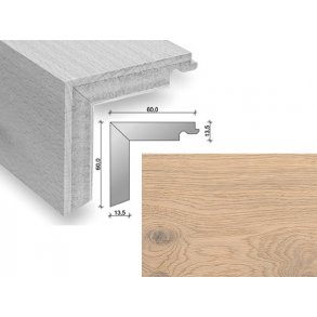 HARO Trappeforkant plank - Eg med hvid olie/voks
