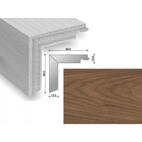 HARO Trappeforkant plank - Amerikansk Valnd med matlak