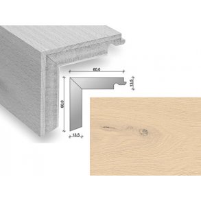 HARO Trappeforkant plank - Brstet Eg Sandhvid med matlak