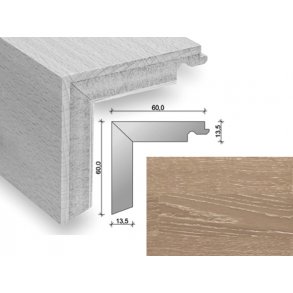 HARO Trappeforkant 3-stav - Kalket og brstet Eg med matlak