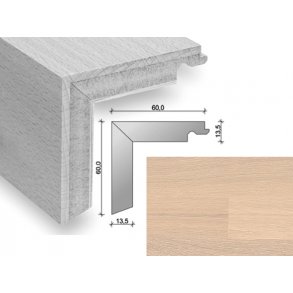 HARO Trappeforkant 3-stav - Kalket og brstet Eg med salinhvid matlak