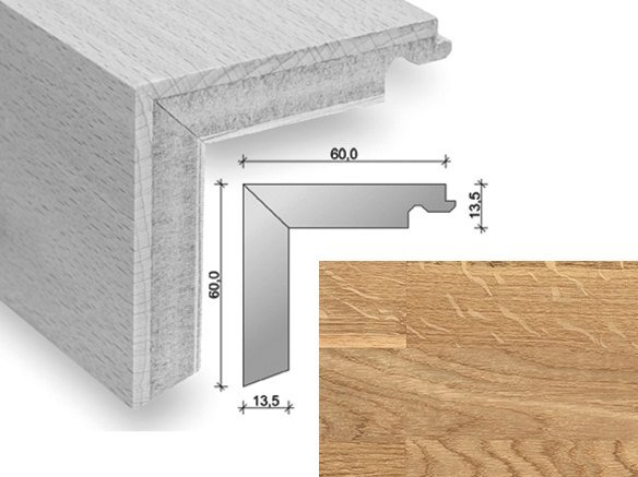 HARO Trappeforkant 3-stav - Eg Tundra med klar matlak