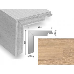 HARO Trappeforkant 3-stav - Relief brstet Eg med hvid olie