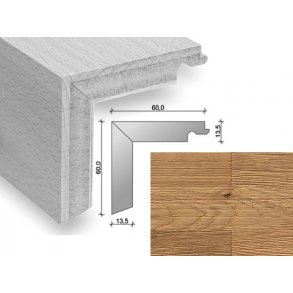 HARO Trappeforkant 3-stav - Relief brstet Eg med klar olie