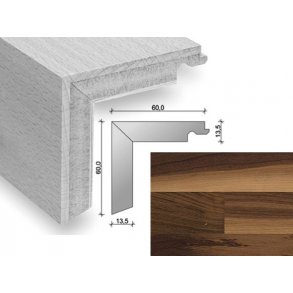 HARO Trappeforkant 3-stav - Valnd med matlak