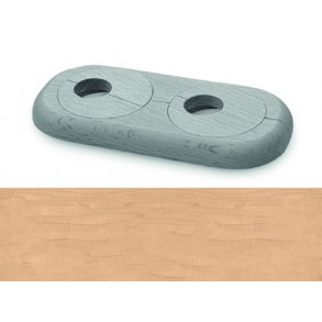 HARO Dobbelt radiatorroset 19 mm - Ahorn