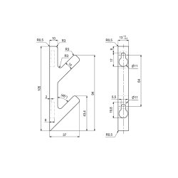 3D krok - Svart - 2 st.