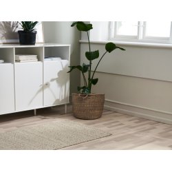 Parketgulv 3-stav - Ask Accent med hvid matlak - Bredde 190 mm