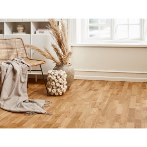 Parketgulv 3-stav - Eg Accent med klar matlak - Bredde 190 mm