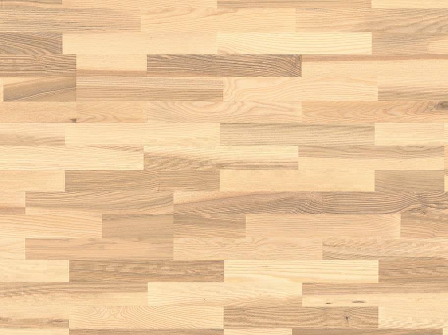 HARO Parketgulv 3-stav - Brstet Ask Favorit Lysehvid med naturaDur matlak - Bredde 180 mm 