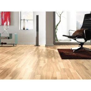 HARO Parketgulv 3-stav - Brstet Ask Favorit Lysehvid med naturaDur matlak - Bredde 180 mm 