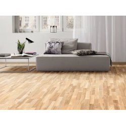 HARO Parketgulv 3-stav - Brstet Ask Favorit med klar naturaDur matlak - Bredde 180 mm 