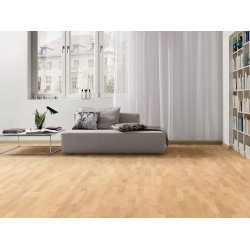 HARO Parketgulv 3-stav - Dampet Bg Trend med klar naturaDur matlak - Bredde 180 mm 
