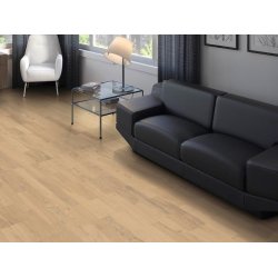 HARO Parketgulv 3-stav - Brstet Eg Naturale Invisible med naturaDur matlak - Bredde 180 mm 