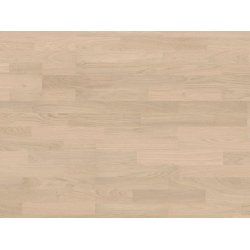 HARO Parketgulv 3-stav - Brstet Eg Naturale Lysehvid med hvid naturaDur matlak - Bredde 180 mm 