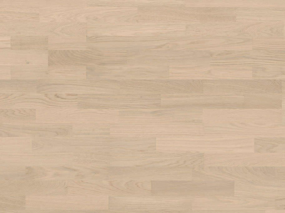 HARO Parketgulv 3-stav - Brstet Eg Naturale Lysehvid med hvid naturaDur matlak - Bredde 180 mm 