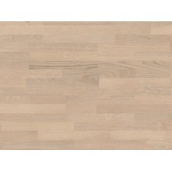 HARO Parketgulv 3-stav - Brstet Eg Naturale Lysehvid med hvid naturaLin+ olie - Bredde 180 mm 