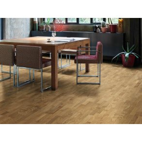 HARO Parketgulv 3-stav - Brstet Eg Naturale med klar naturaDur matlak - Bredde 180 mm 