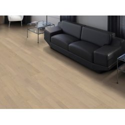 HARO Parketgulv 3-stav - Brstet Eg Naturale Sandgr med naturaDur matlak - Bredde 180 mm 