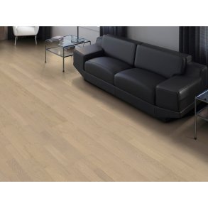 HARO Parketgulv 3-stav - Brstet Eg Naturale Sandgr med naturaDur matlak - Bredde 180 mm 