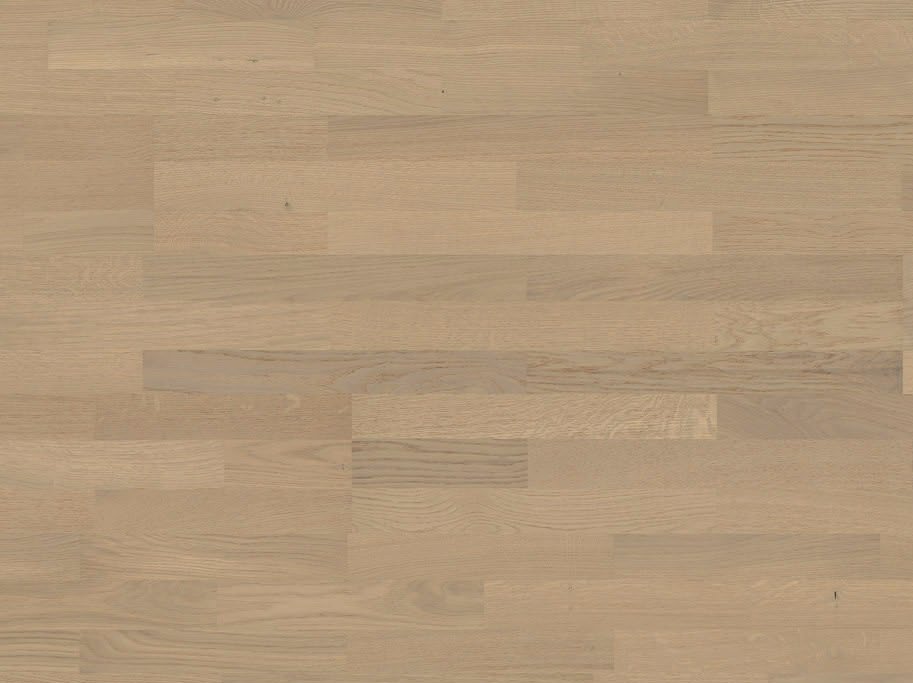 HARO Parketgulv 3-stav - Brstet Eg Naturale Sandgr med naturaLin+ olie - Bredde 180 mm 