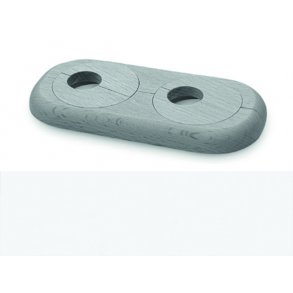 HARO Dobbelt radiatorroset 19 mm - Hvid