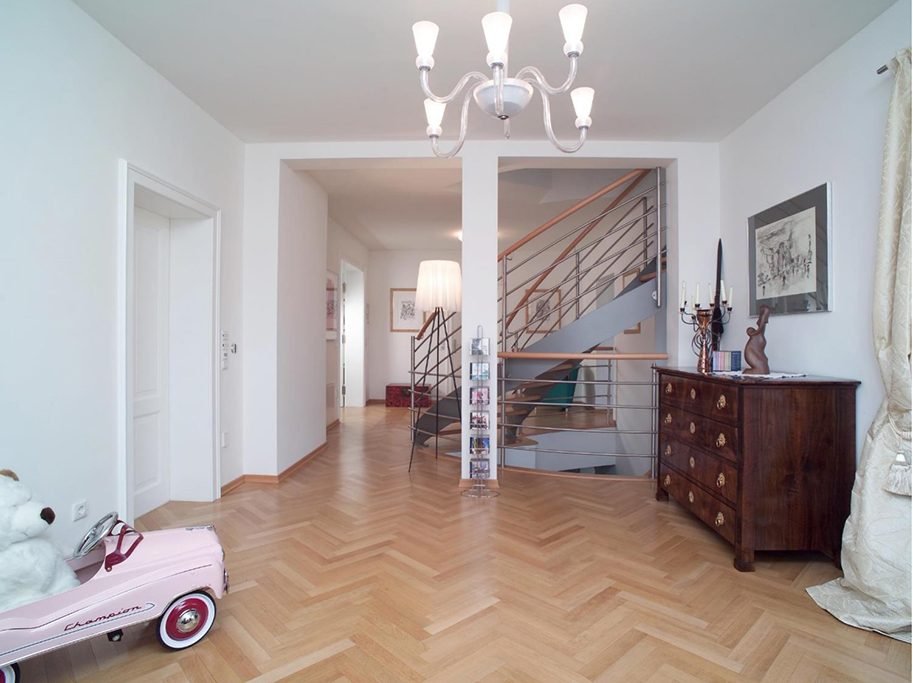 Stavparket - Brstet Eg Exquisit med klar matlak - 500 x 70 x 11,5 mm - 6 mm slidlag