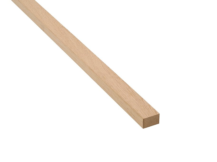 Avslutningslista till akustikpanel - Obehandlad Ek - Brun MDF - 27 mm