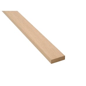 Avslutningslista fr akustikpanel - Obehandlad Ek - Brun MDF - 65 mm