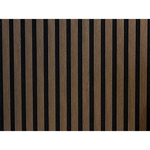 Akustikpanel - Rkt Ek m. svart bakgrund - 60 x 240 cm