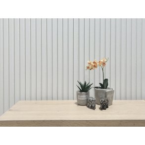 Akustikpanel - Vit m. vit bakgrund - 60 x 240 cm